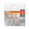Osram LED E14 4 Watt 4000 Kelvin 470 Lumen Set of 3