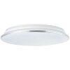 Brilliant EDNA Ceiling Light LED chrome, 1-light source, Remote control, Colour changer