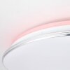 Brilliant EDNA Ceiling Light LED chrome, 1-light source, Remote control, Colour changer