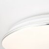 Brilliant EDNA Ceiling Light LED chrome, 1-light source, Remote control, Colour changer
