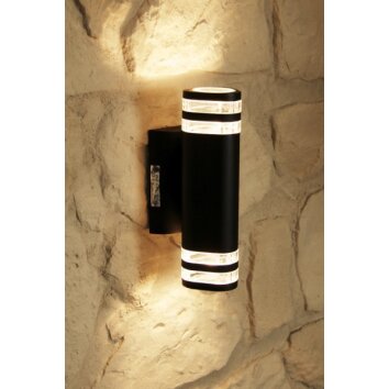 Konstsmide MODENA outdoor wall light black, 2-light sources