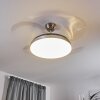 BENDIGO ceiling fan LED chrome, 1-light source