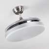 BENDIGO ceiling fan LED chrome, 1-light source