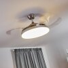 BENDIGO ceiling fan LED chrome, 1-light source