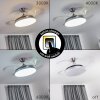 BENDIGO ceiling fan LED chrome, 1-light source