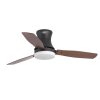 Faro Barcelona tonsay Ceiling Fan with Lighting brown, 2-light sources