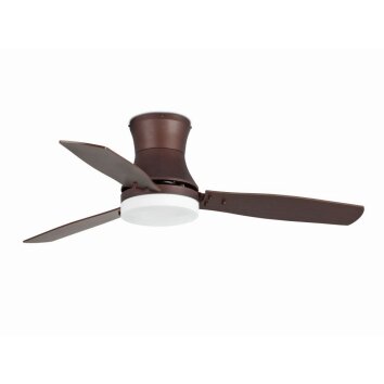 Faro Barcelona tonsay Ceiling Fan with Lighting brown, 2-light sources
