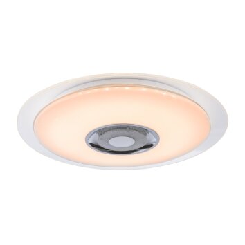 GLOBO TUNE Ceiling Light LED white, 2-light sources, Remote control, Colour changer