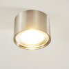 KRISTALLO Ceiling light LED matt nickel, 1-light source