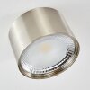 KRISTALLO Ceiling light LED matt nickel, 1-light source