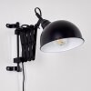 LASANO Wall Light black, 1-light source