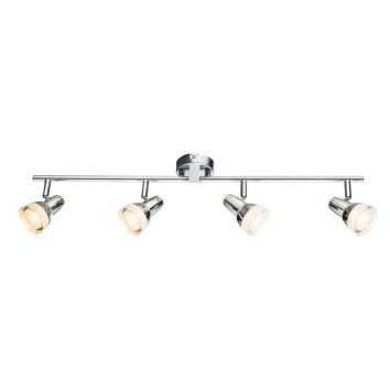 Globo ALASKA ceiling spotlight LED chrome, 4-light sources