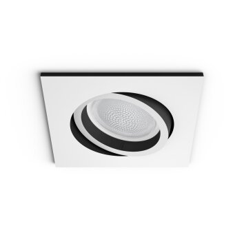 Philips HUE AMBIANCE WHITE & COLOR CENTURA Recessed spotlight, extension white, 1-light source, Colour changer