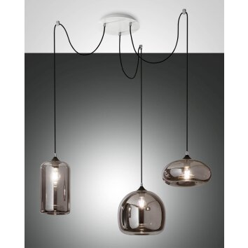 Fabas Luce FIONA Pendant Light white, 3-light sources
