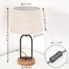 LOGUMKOLSTER Table Lamp cream, 1-light source