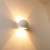 Flot wall light white, 1-light source