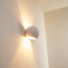 Flot wall light white, 1-light source
