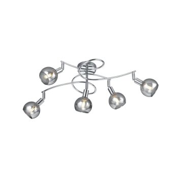 Ceiling Light Reality BREST chrome, 5-light sources