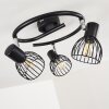 BOLDERSLEV Ceiling Light chrome, black, 3-light sources