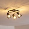 BOLDERSLEV Ceiling Light chrome, black, 3-light sources