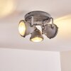 GLOSTRUP Ceiling Light LED grey, 3-light sources