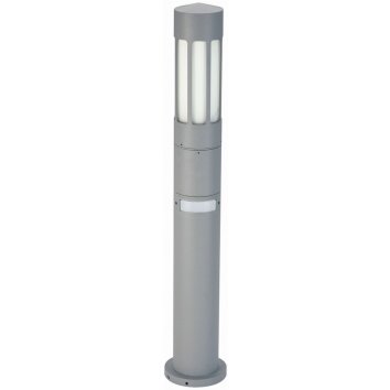Albert 2019 pedestal light silver, 1-light source, Motion sensor