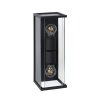 Lucide CLAIRE Outdoor Wall Light black, 2-light sources