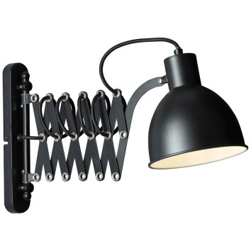 Brilliant Sandra Wall Light black, 1-light source