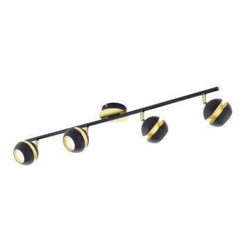 Eglo NOCITO ceiling spotlight LED gold, black, 4-light sources