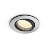 Philips HUE AMBIANCE WHITE & COLOR CENTURA Recessed spotlight, extension silver, 1-light source, Colour changer