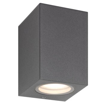 LCD OBERHOF Outdoor Wall Light grey, 1-light source