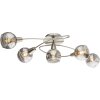 Globo ROMAN Ceiling Light LED matt nickel, 5-light sources