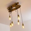 Rimforsa Ceiling Light brown, brass, rust-coloured, 6-light sources