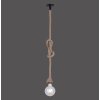 Pendant Light Leuchten Direkt ROPE brown, black, 1-light source