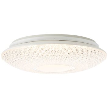 Brilliant LUCIAN Ceiling Light LED white, 1-light source, Remote control, Colour changer