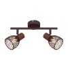 Spotlight Globo ISABELLE rust-coloured, 2-light sources