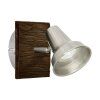 Eglo FILIPINA wall light LED brown, matt nickel, 1-light source