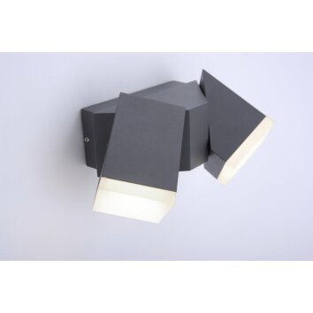 Paul Neuhaus RYAN Wall Light LED anthracite, 2-light sources
