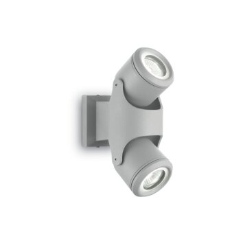 Ideal Lux XENO Outdoor Wall Light grey, 2-light sources