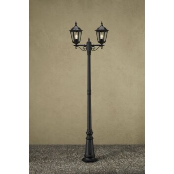 Konstsmide Firenze floor lamp black, 2-light sources