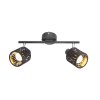 GLOBO TROY Spotlight black, 2-light sources