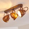 Butikon Ceiling Light rust-coloured, 3-light sources