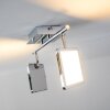 Brilliant URANUS ceiling light LED chrome, 2-light sources