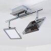 Brilliant URANUS ceiling light LED chrome, 2-light sources
