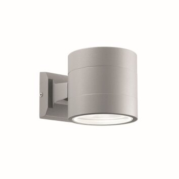 Ideal Lux SNIF Outdoor Wall Light grey, 1-light source
