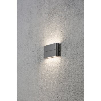 Konstsmide CHIERI wall light LED anthracite, 2-light sources