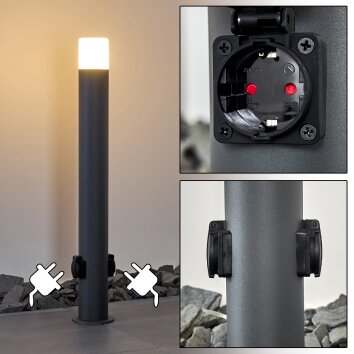 Buhrkall path light anthracite, 1-light source