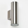 BRACHY Outdoor Wall Light LED stainless steel, 2-light sources