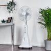 RETHYMNO standing fan chrome, silver, white