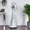 RETHYMNO standing fan chrome, silver, white